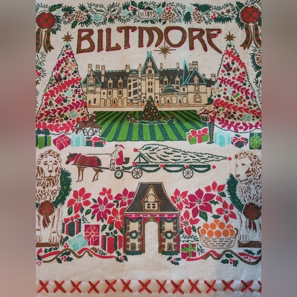 The Biltmore Holiday Tea Towel By Cat Studio - Picture 9 of 9